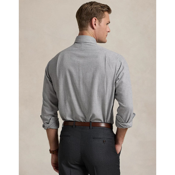 Polo Ralph Lauren Men Gingham Button Down Dress Shirt White/Gray Size XL - Picture 3 of 3